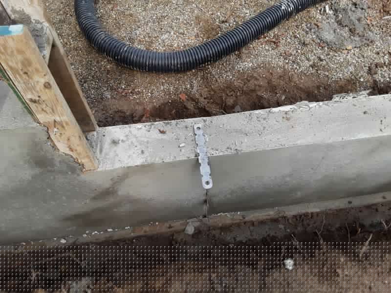 Cement Footing Installation