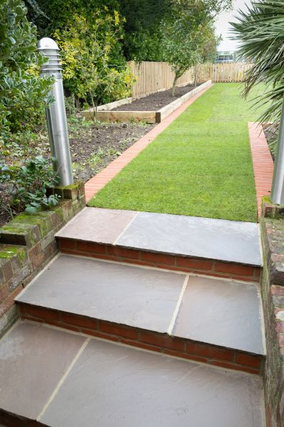 Backyard Steps Installation in Carmel